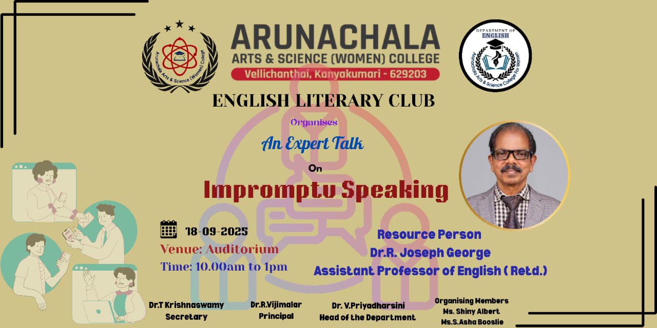 An Expert Talk on Impromptu Speaking